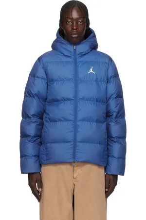 Nike Blouson matelassé bleu à logo - Brooklyn