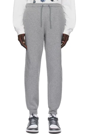 Nike Pantalon de survêtement gris en molleton à logo - Brooklyn