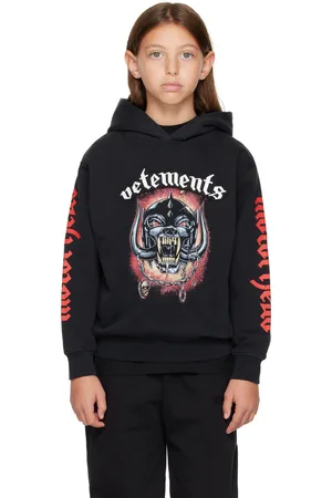Vetements Enfant | Pull à capuche noir à écusson - Motörhead
