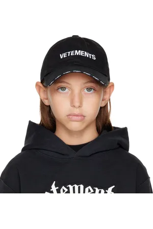 Vetements Enfant | Casquette noire à logos