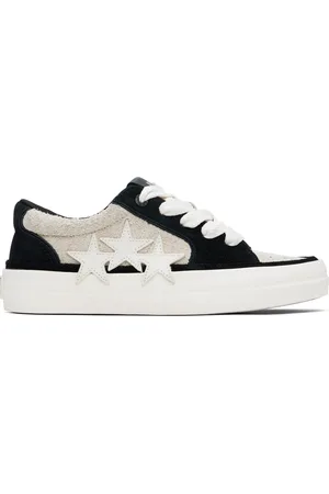 AMIRI Baskets de planchiste basses Sunset noir et blanc cassé