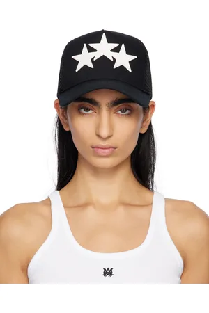 AMIRI Casquette de camionneur noir et blanc à appliqués d