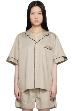 MAGNIBERG Chemise de pyjama à manches courtes Sorbetto taupe