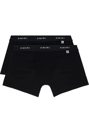 AMIRI Ensemble de deux slips noirs en coton