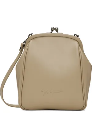 YOHJI YAMAMOTO Sac beige à fermoir bisou - discord