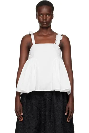Cecilie Bahnsen Débardeur Onyx blanc