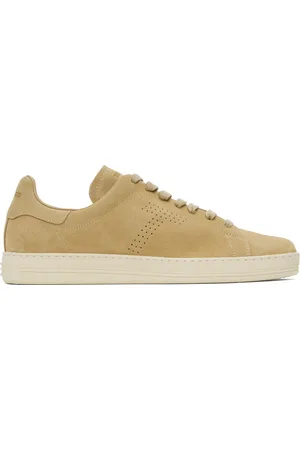 Tom Ford Baskets Warwick beiges en suède
