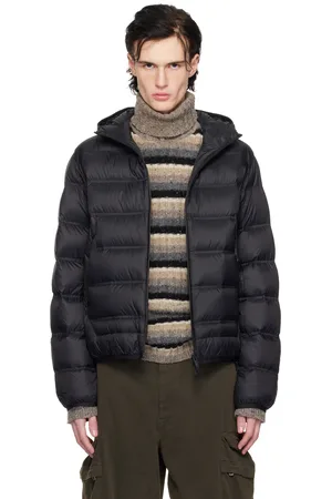 Moncler Blouson Gardy noir rembourré en duvet