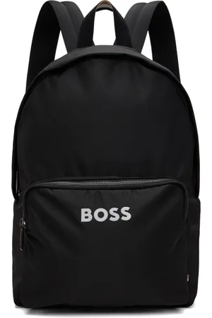 HUGO BOSS Sac à dos noir à logo contrastant et à bretelles réglables