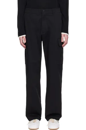 Moncler Pantalon cargo noir en sergé