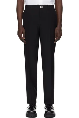 Givenchy Pantalon façon complet ajusté noir à ferrure à logo 2G