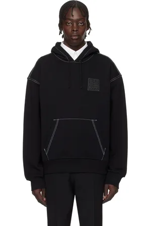 Givenchy Pull à capuche droit noir