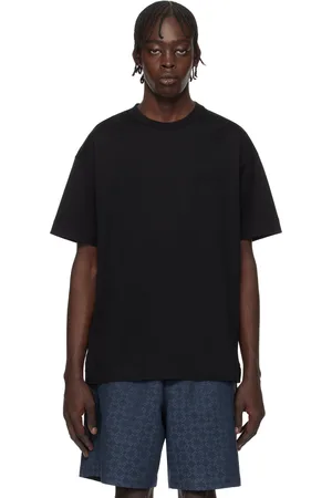 Givenchy T-shirt bleu marine à logo manuscrit