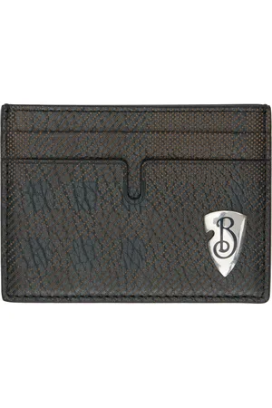 Burberry Porte-carte brun à plaque bouclier