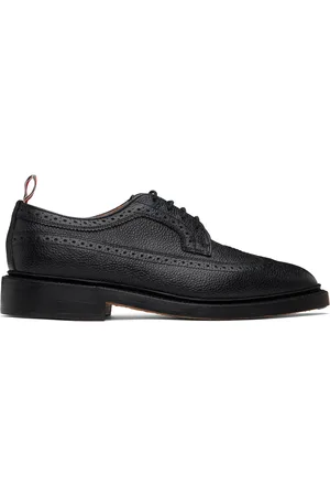 Thom Browne Derbys noirs en cuir à embout prolongé