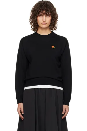 Kenzo Pull noir à logo Pop brodé