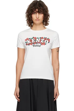 Kenzo T-shirt blanc en coton édition VERDY