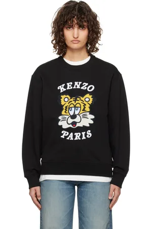 Kenzo Pull molletonné noir à image à logo brodée édition VERDY