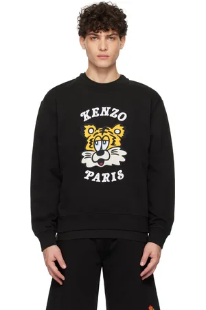 Kenzo Pull molletonné noir à image à logo brodée édition VERDY