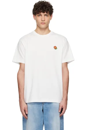 Kenzo T-shirt blanc cassé à logo Pop brodé