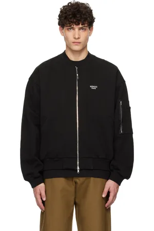 Kenzo Blouson aviateur noir à logo Pop brodé