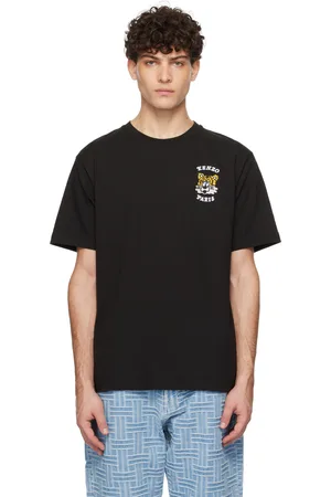 Kenzo T-shirt noir à logo brodé édition VERDY