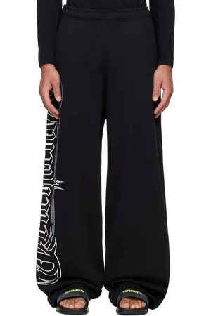 Vetements Pantalon de survêtement noir à logo Metal