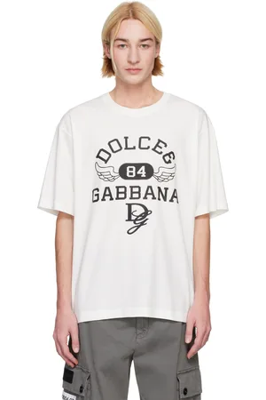Dolce & Gabbana T-shirt blanc en coton à col ras du cou