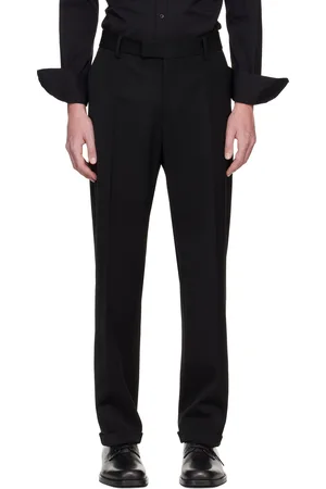 Dolce & Gabbana Pantalon noir en laine vierge