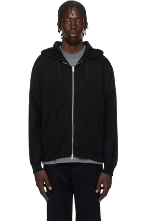 Reigning Champ Pull à capuche noir en jersey bouclette d