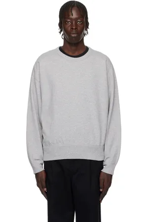 Reigning Champ Pull molletonné gris en jersey bouclette d
