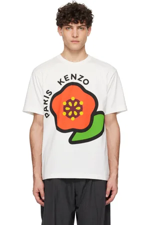 Kenzo T-shirt blanc cassé à logo Pop