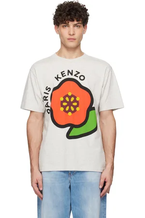 Kenzo T-shirt gris à logo Pop