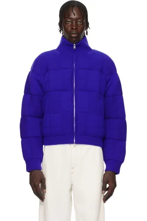 Guest In Residence Blouson matelassé réversible bleu et noir