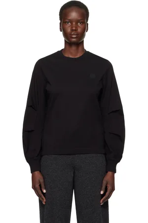 Moncler T-shirt noir à écusson à logo
