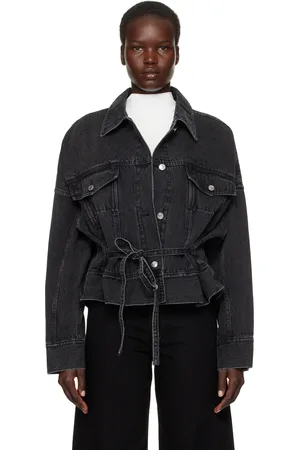 3.1 Phillip Lim Blouson droit noir en denim
