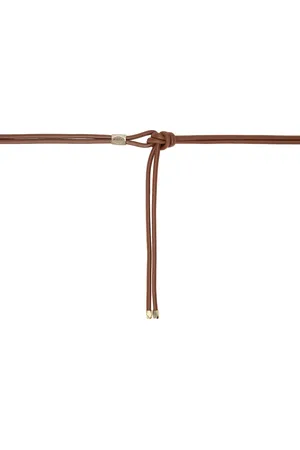 Isabel Marant Ceinture Silvia brune à nœud