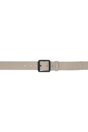 STUDIO NICHOLSON Ceinture beige en cuir