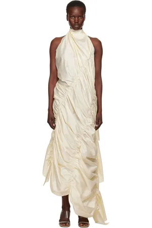 Gia Studios Robe longue Renee blanc cassé