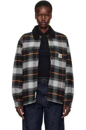 Carhartt Blouson-chemise Baris gris et noir