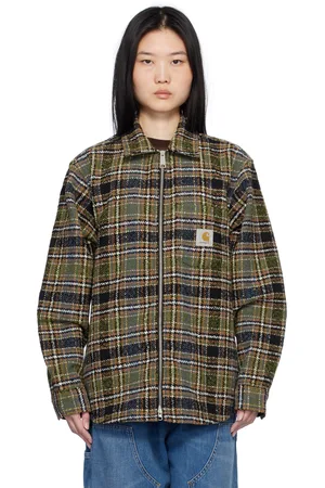 Carhartt Blouson-chemise Stroy kaki à carreaux