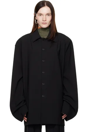 Marie Adam-Leenaerdt Blouson noir à épaulettes