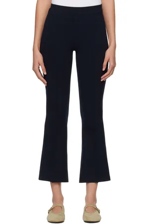 High Pantalon évasé bleu marine