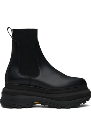 SACAI Bottes chelsea noires en cuir