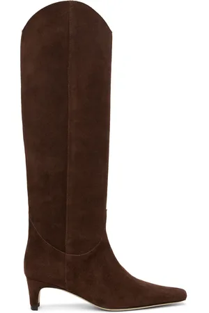Staud Bottes de cowboy hautes Wally brunes