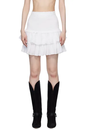 Isabel Marant Minijupe Naomi blanche