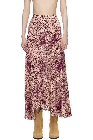 Isabel Marant Jupe longue Sakura mauve