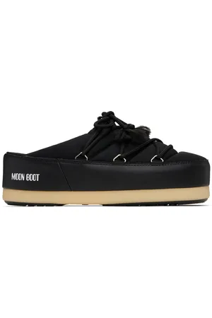 Moon Boot Mules Icon noires en nylon