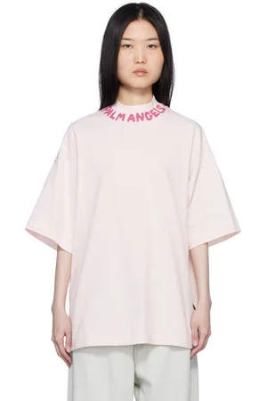 Palm Angels T-shirt surdimensionné rose à logo