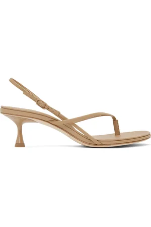 Studio Amelia Sandales à petit talon Wishbone 50 beiges - Signature